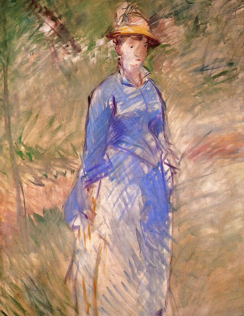   122-Édouard Manet, Giovane donna nel verde, 1880